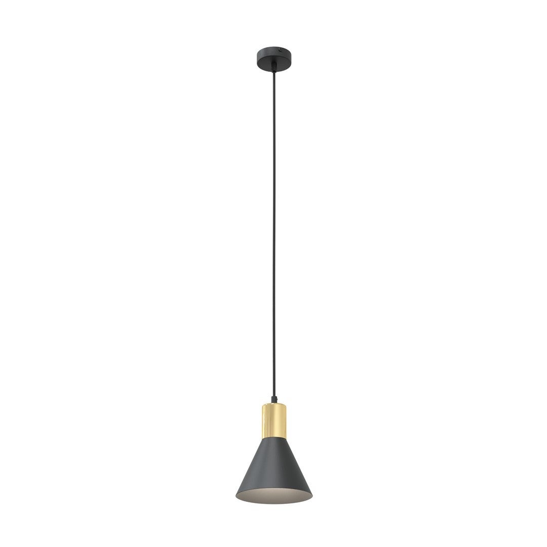 Lampa wisząca ROSA czarno-złota 1xE27x20W metal wym:140x16x16cm IP20 Emibig