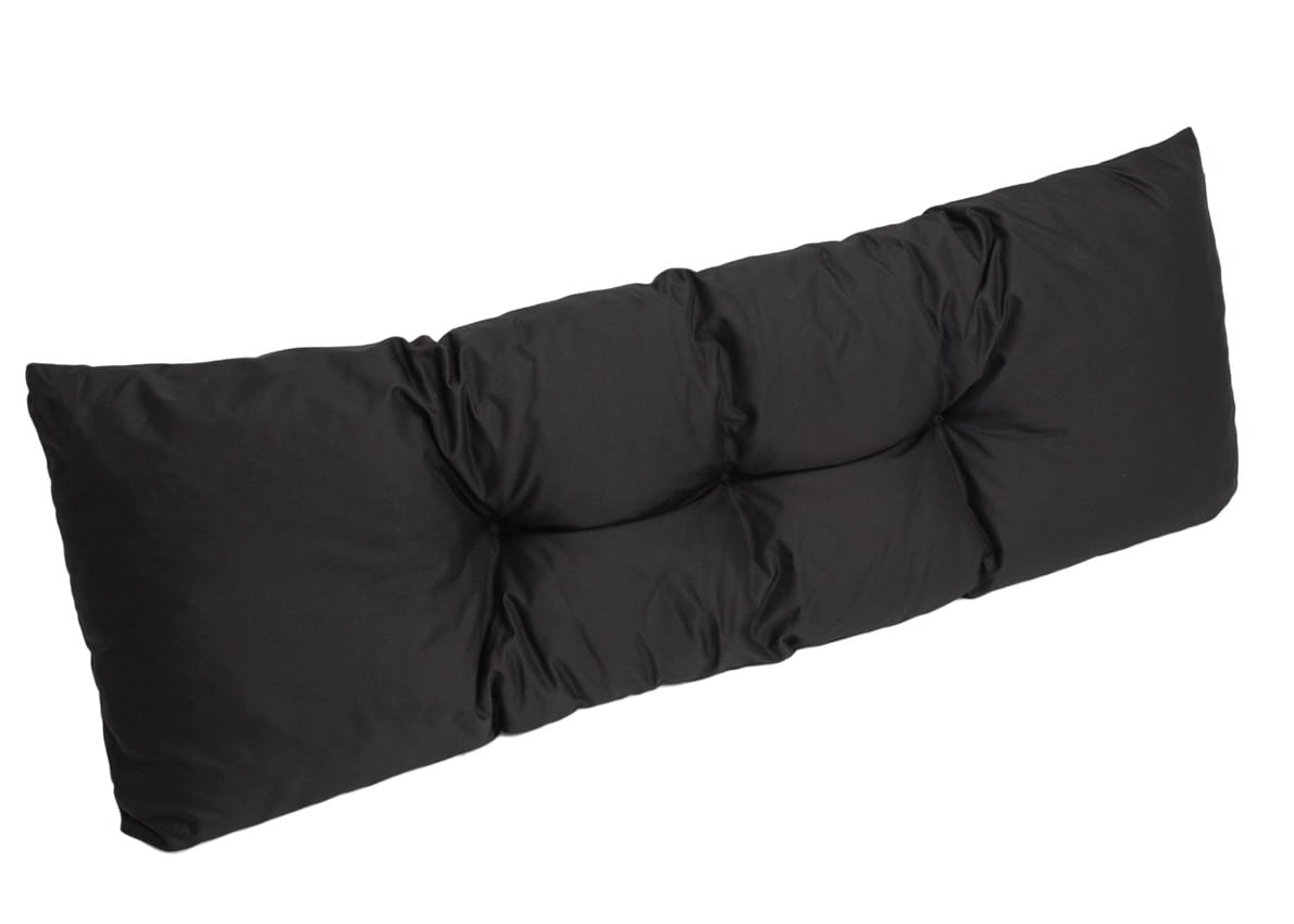 Set coussins pour palettes 120x60 avec dossier 120x50 noir – coussins extérieurs pour canapé palette, matelas de jardin durable - 6