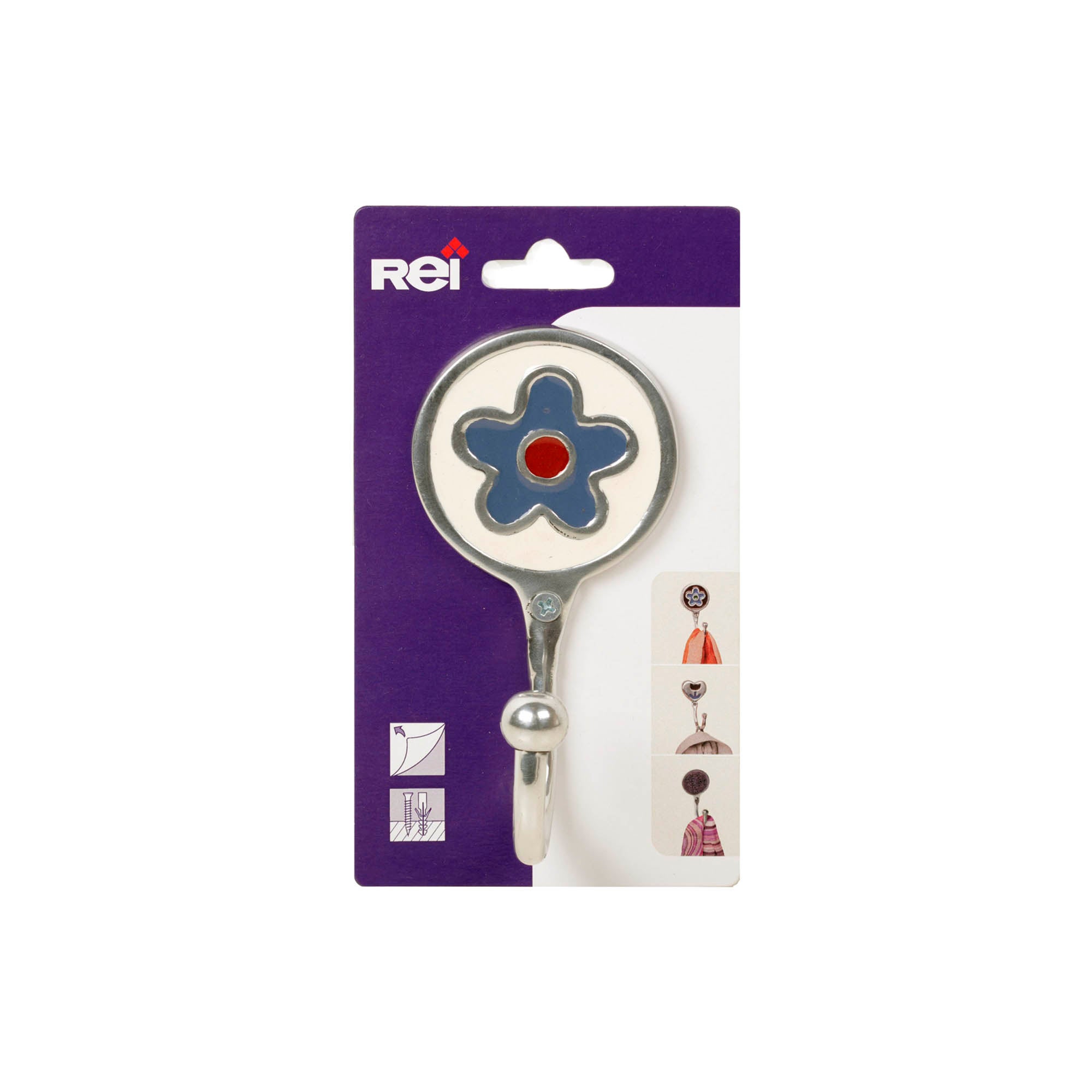 REI | Suporte de Parede Modelo C505 | Alumínio Branco | 66x140x56 mm | Suporta 10 kg - 3