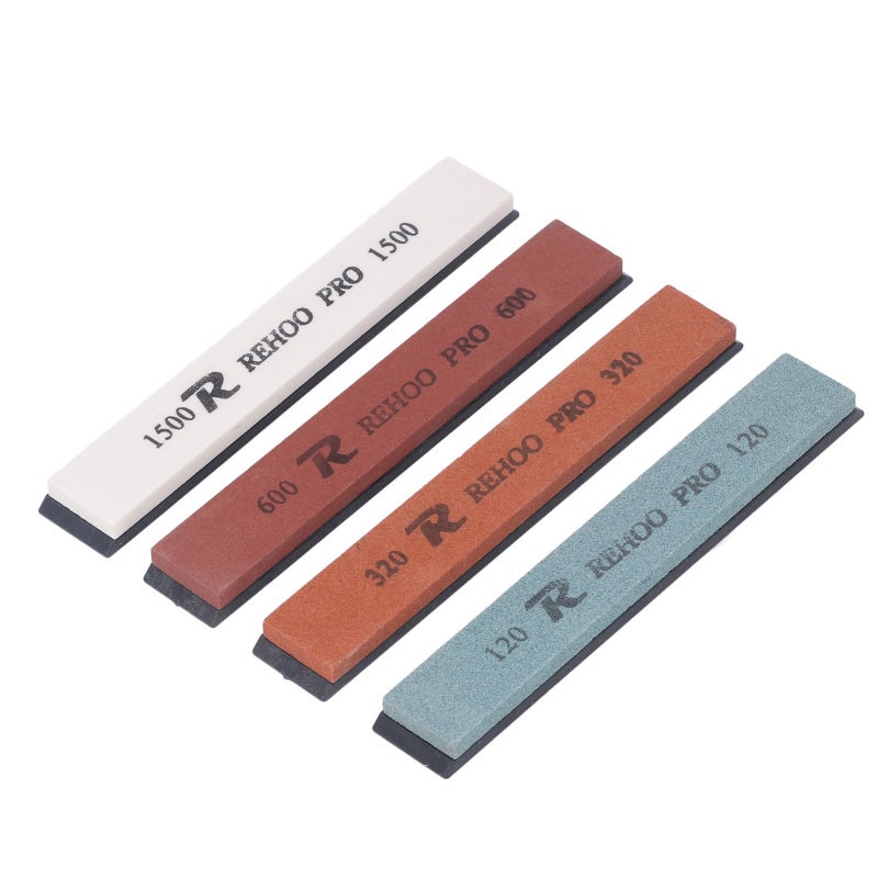 Pierre A Aiguiser Japonaise Pierre À Aiguiser 2 En 1 Avec Guide D'Angle, Base En Bambou Antidérapante, Aiguiseur De Couteaux Pierre Japonaise Affutage