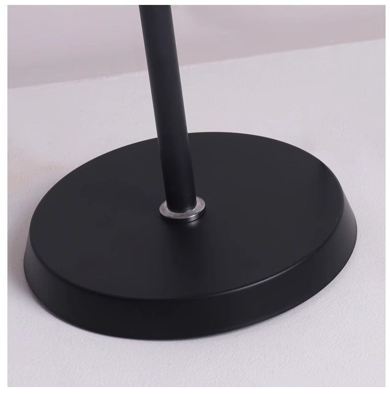 Lampadaire à réglage flexible, télécommande tactile, gradation continue, lampe de lecture LED, convient pour le bureau et l'étude (noir) - 4