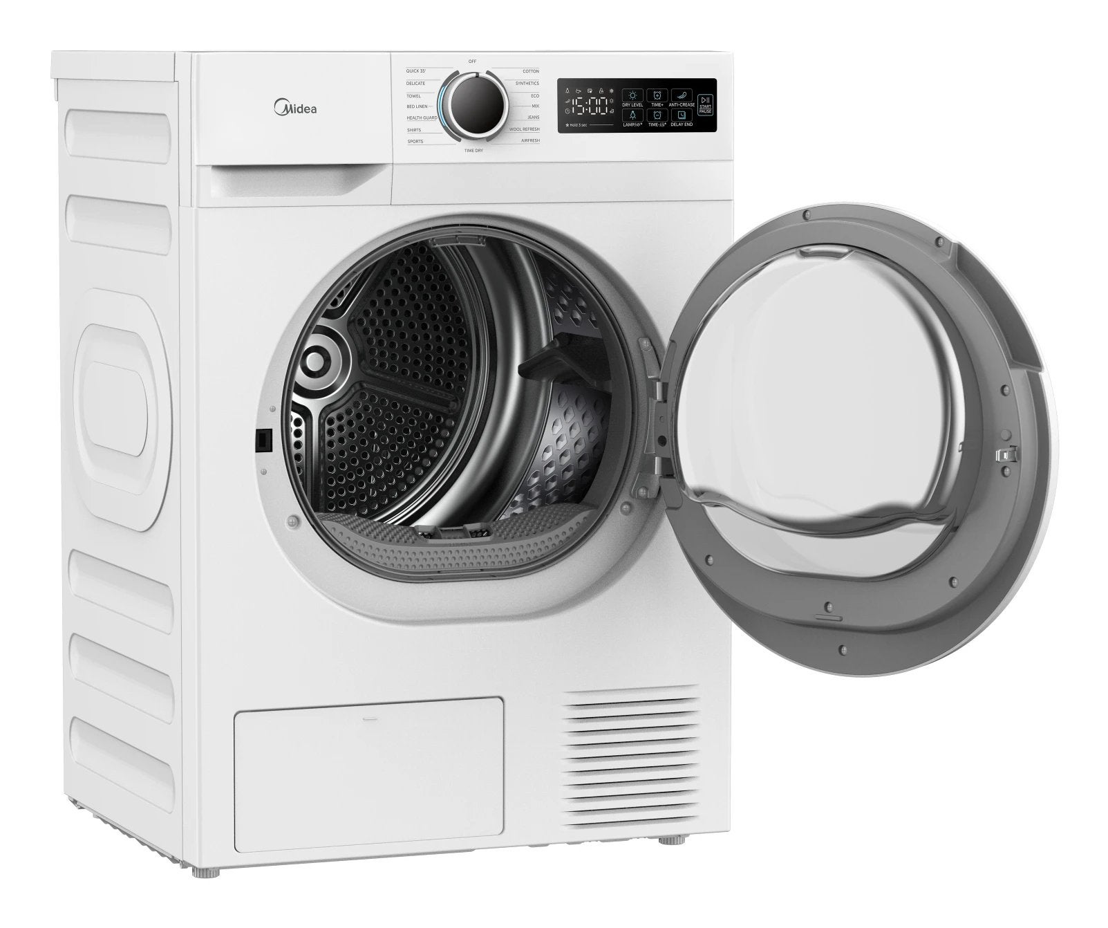 Midea Blanco Secadora Bomba De Calor Md110h80wes, 8 Kg, 15 Programas, Eficiencia E - Imagen 2
