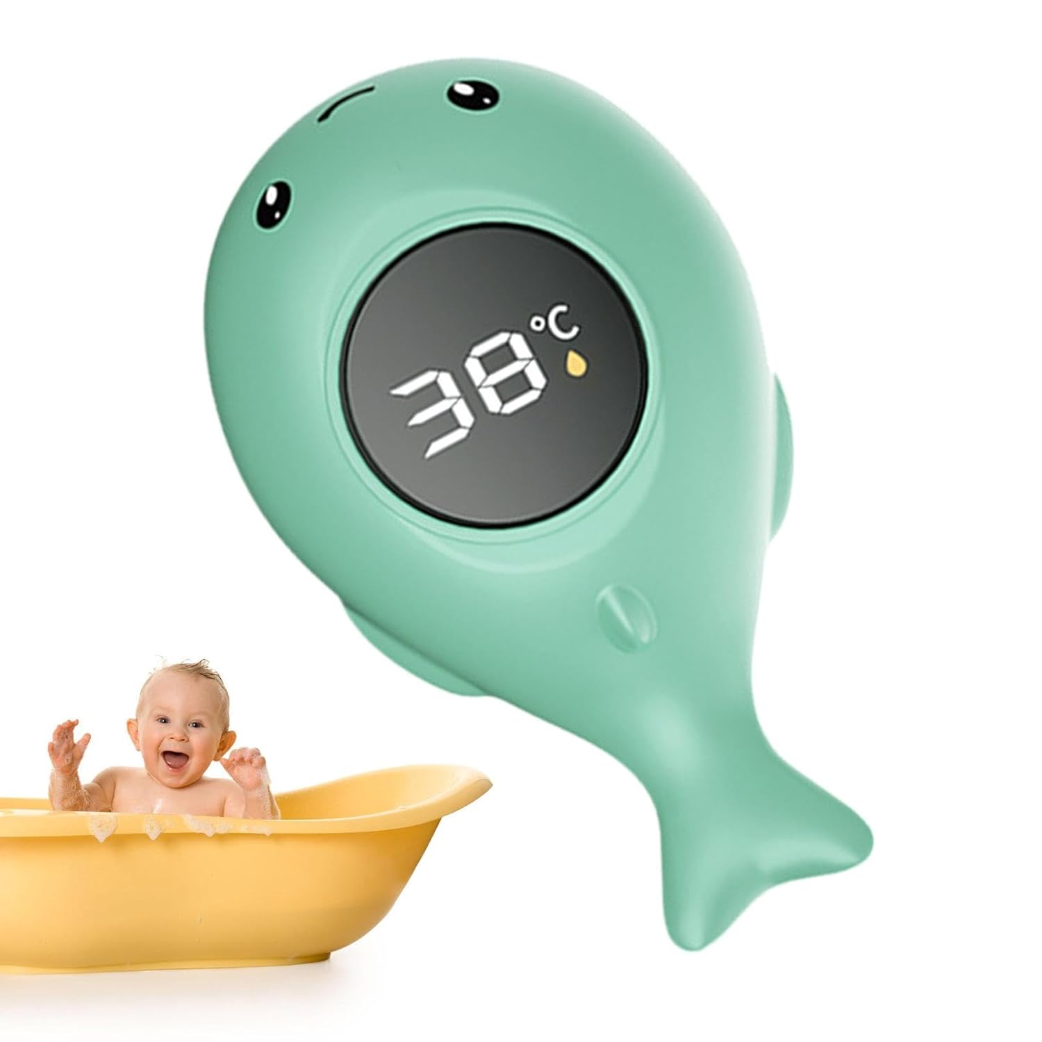 Thermomètre de bain, thermomètre de piscine flottant, thermomètre à eau