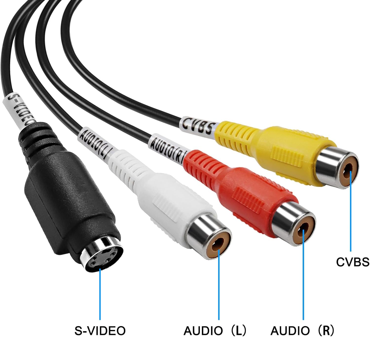 RCA AV vers USB C convertisseur vidéo Carte de Capture Adaptateur 1 Canal AV NTSC PAL vidéo s vidéo/Composite vers USB convertisseur vidéo Audio RCA - 4