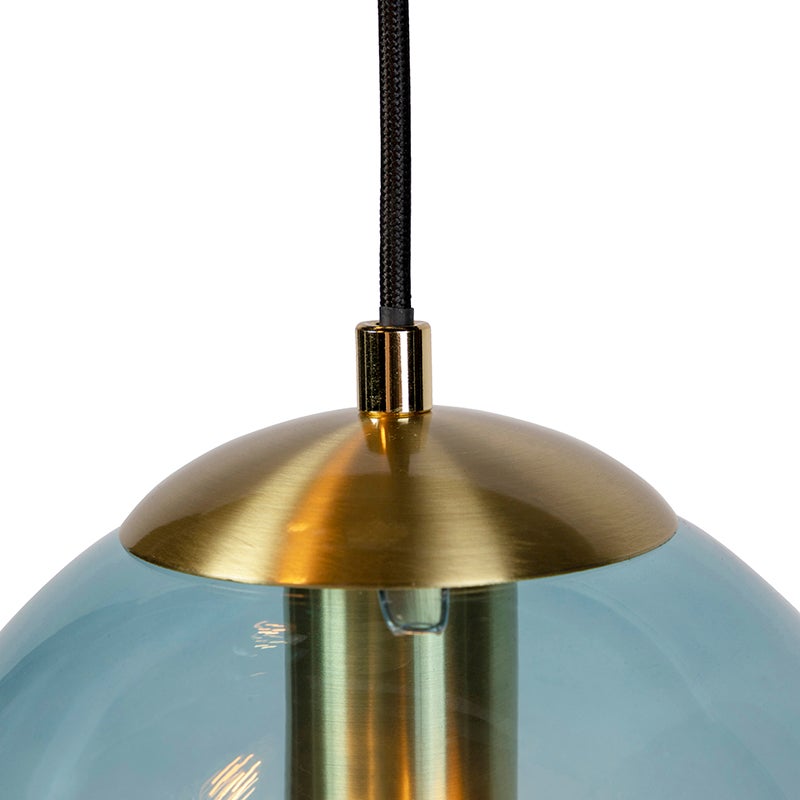 Suspension pallon - 3 lumière - Ø 450 mm - Doré/Laiton - Art Deco - Éclairage intérieur - Salon I Chambre - 2