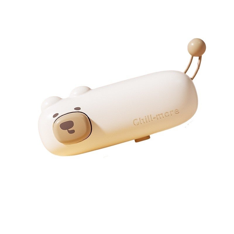 Aparat de sigilat ambalaje Flippy, model ursulet, USB-C, 400 mAh, maro