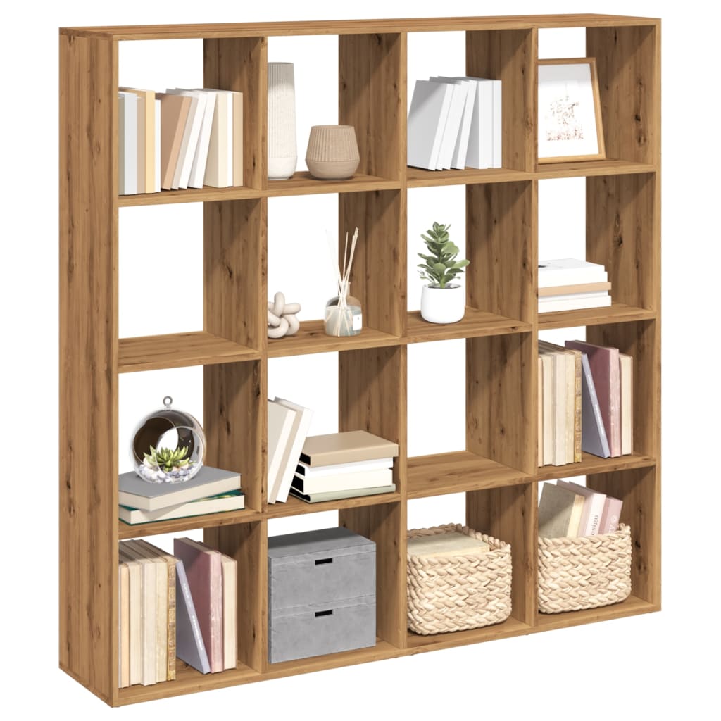 Bibliothèque pour Séjour en Bois Marron H. 29 x l. 102 x P. 29 cm - 4