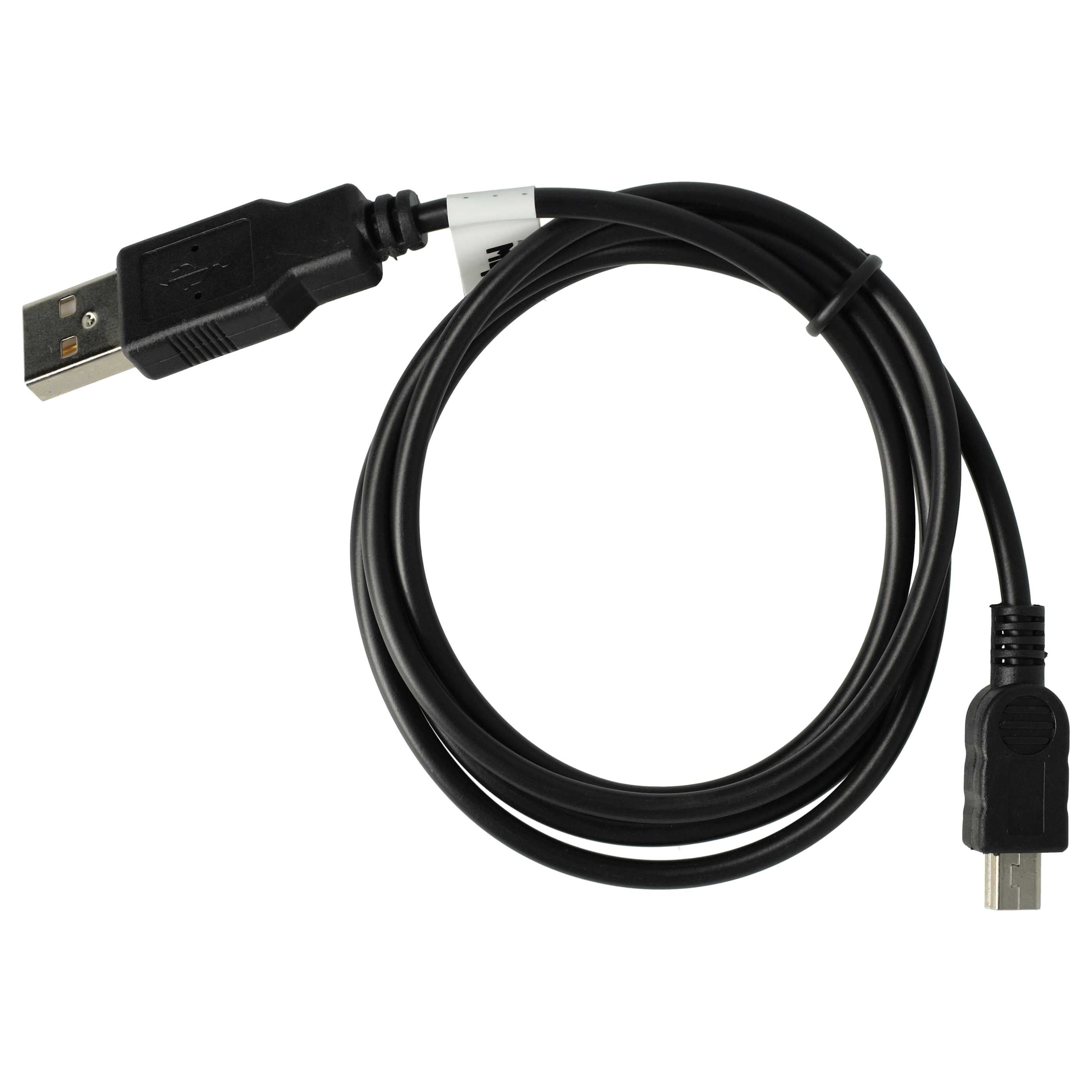 vhbw Câble USB de charge compatible avec Garmin Zumo 340, 340LM, 390, 390LM, 660, 660LM, Forerunner 205 - Câble USB, 100 cm noir - 2