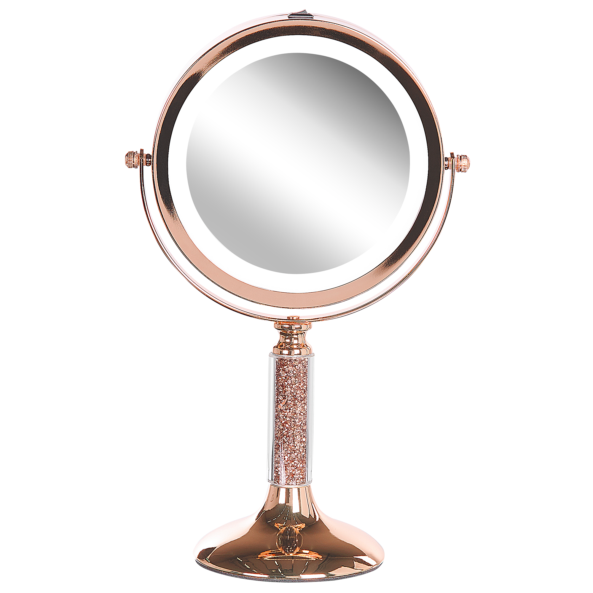 Oglindă cosmetică LED BAIXAS Roz auriu