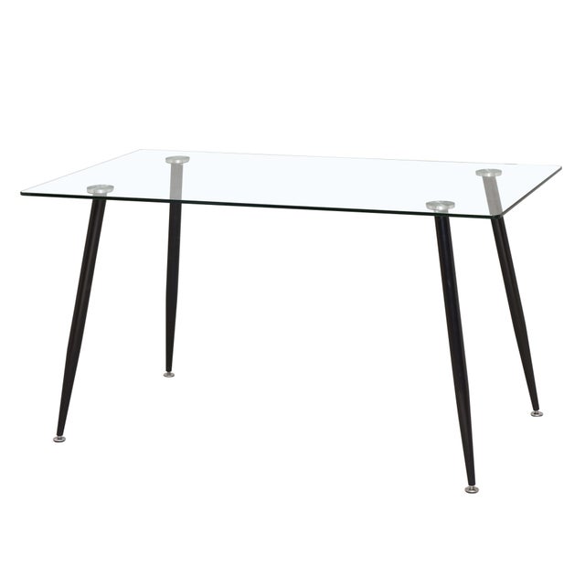 Mesa de Jantar Asper Glass Ideal para Sala de Estar Estilo Moderno Contemporâneo 120cm