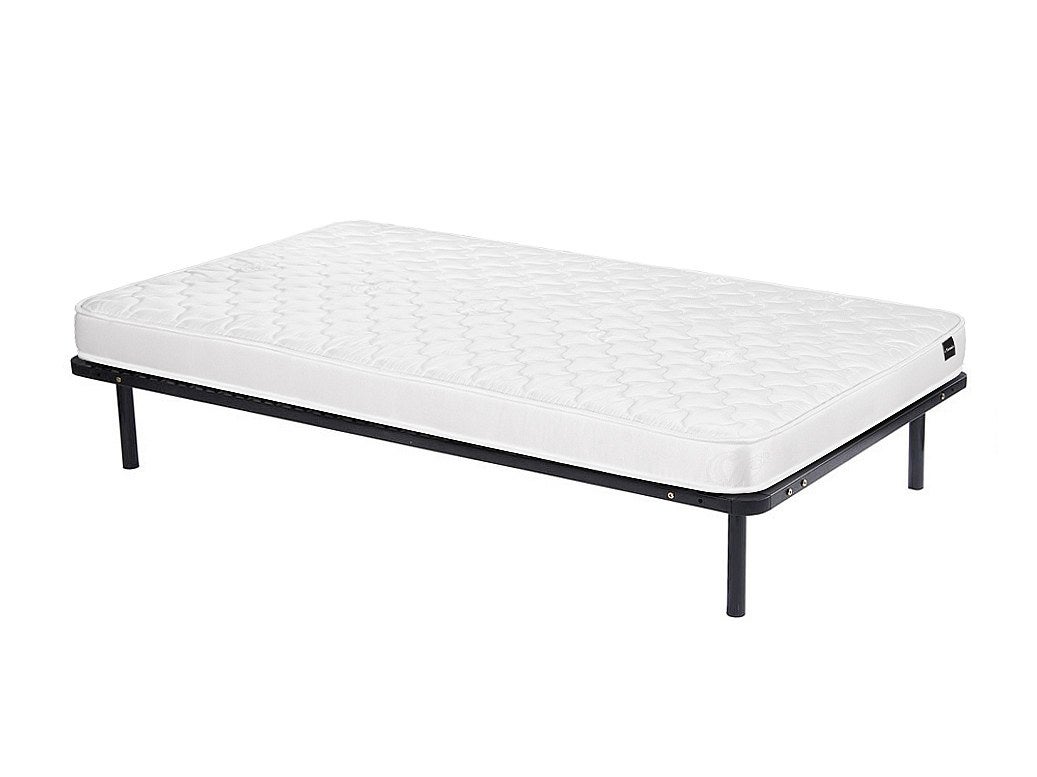 Zestaw rama listewkowa + materac piankowy DANAE YSMÉE - 15 cm grubości - 90 x 190 cm