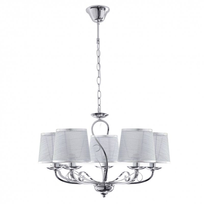 Lampe modèle Sumba 5xe14 Finition chromée REGx53x53 FABRILAMP - 2