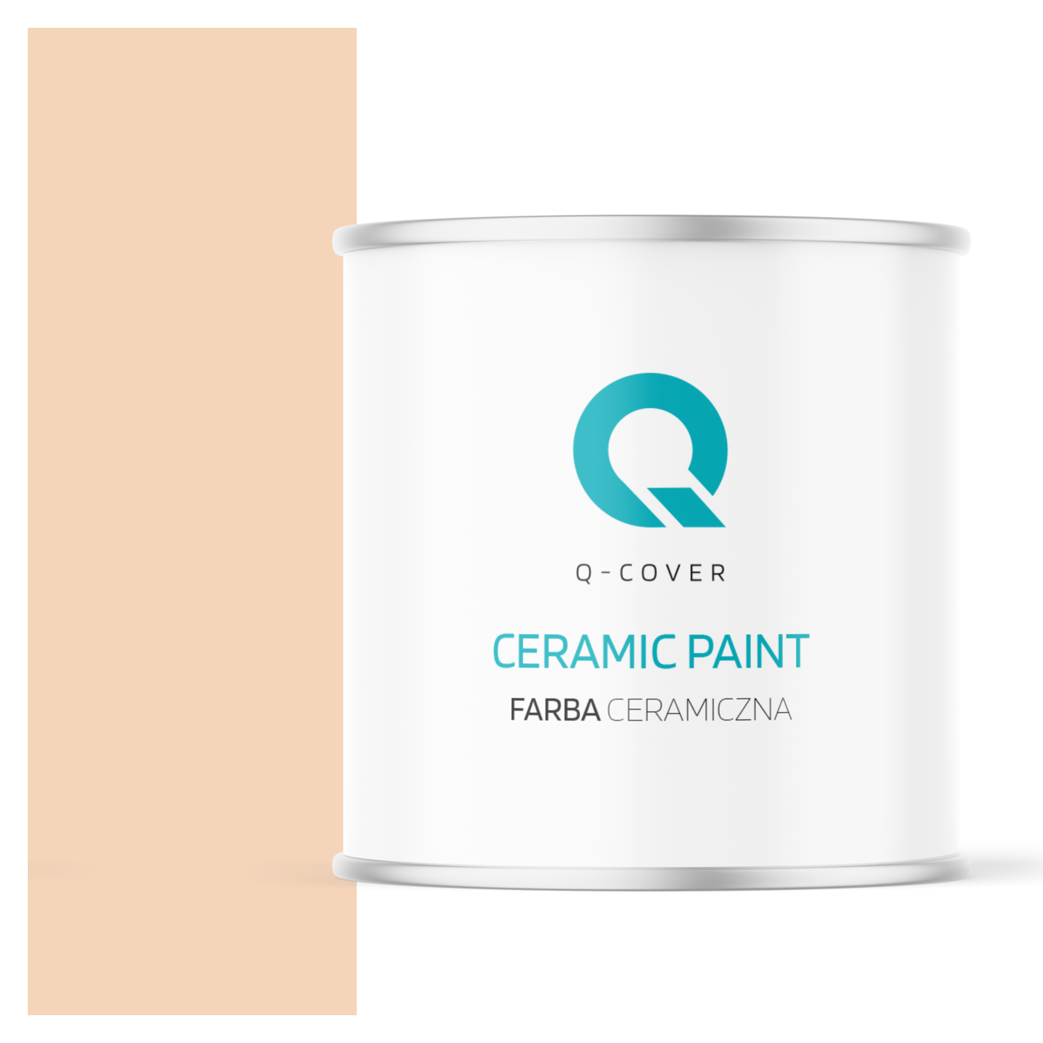 Farba Ceramiczna Do Ścian i Sufitów Q-Cover Brzoskwiniowy jasny H6170 Głęboki Mat 2L