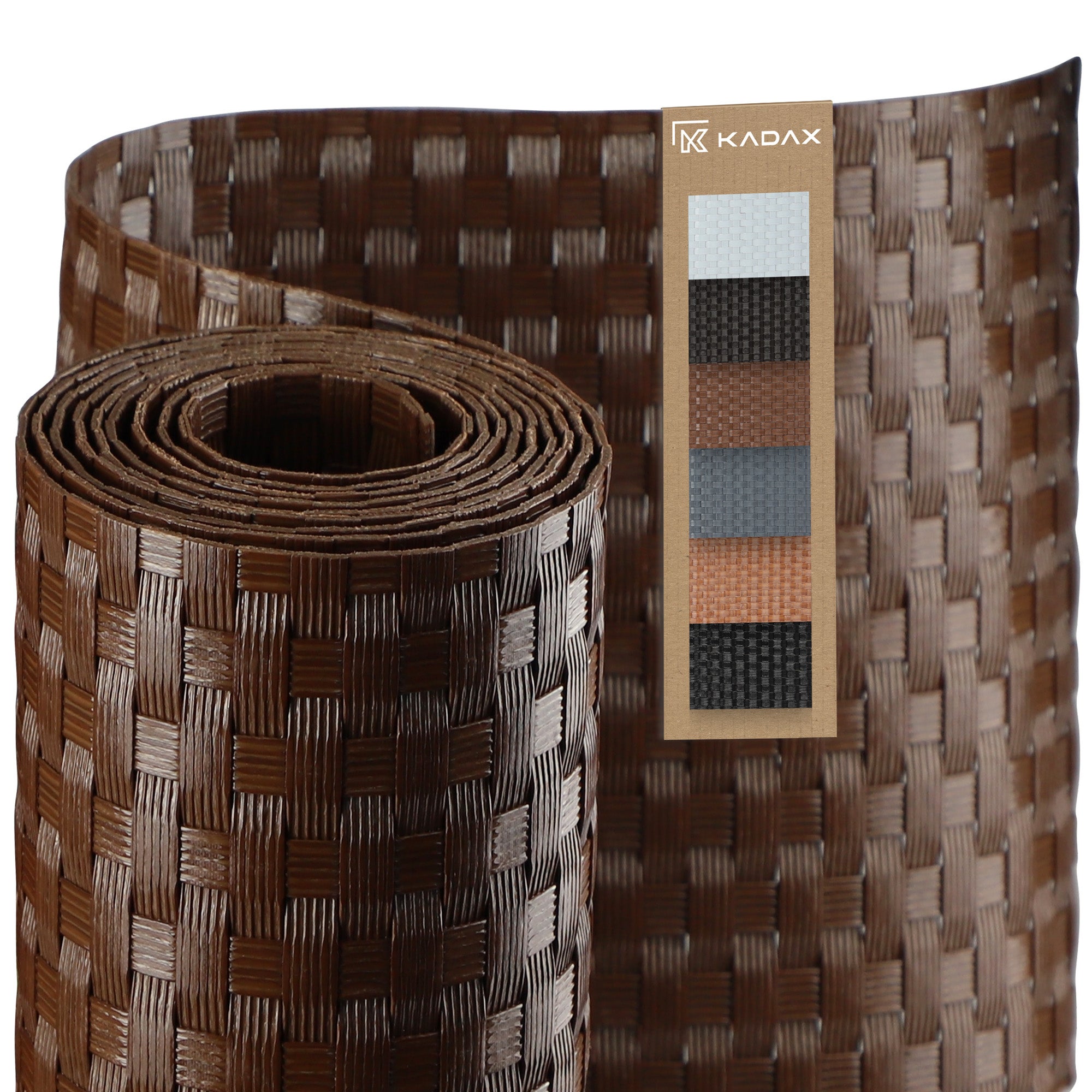 OSŁONA BALKONOWA TECHNORATTAN 1x1m BRĄZOWA BALKON MATA NA WYMIAR PREMIUM