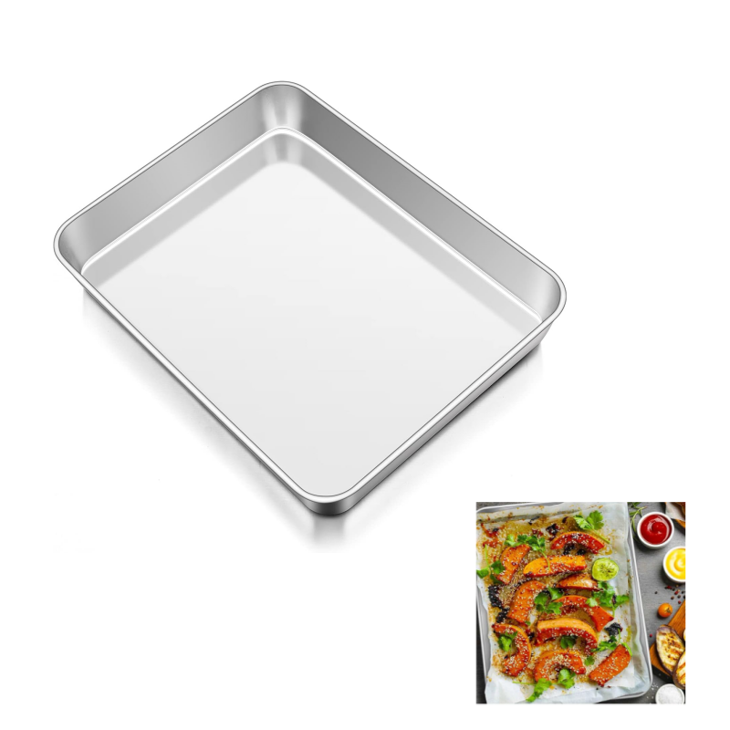 Lot De 3 Plaques De Cuisson Pro En Inox TeamFa - Non Toxique, Résistant