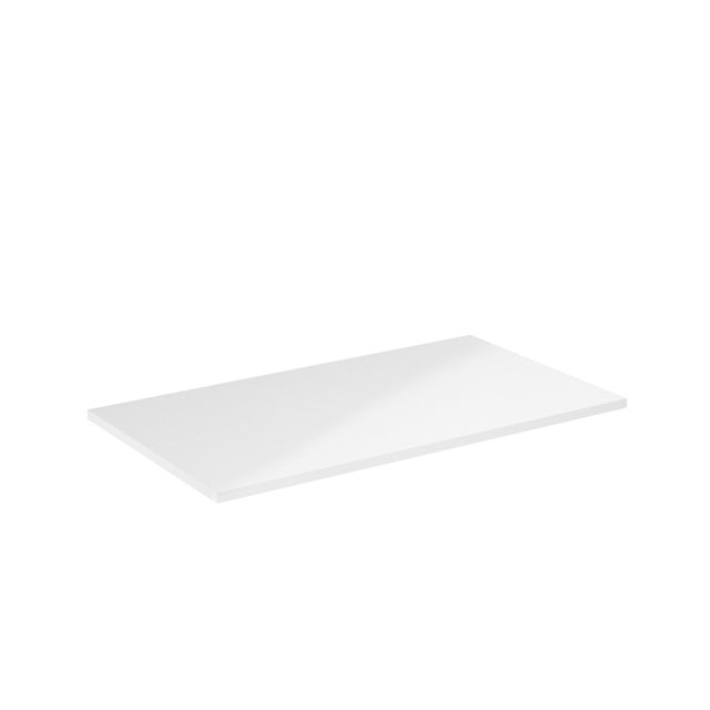 Plan vasque Komplett blanc brillant 160x46x1.6 cm