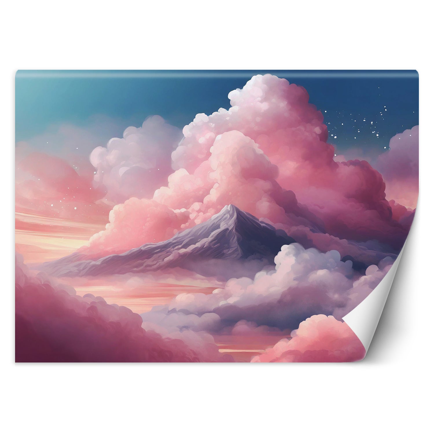 Fototapeta, Różowe chmury i niebo 300x210