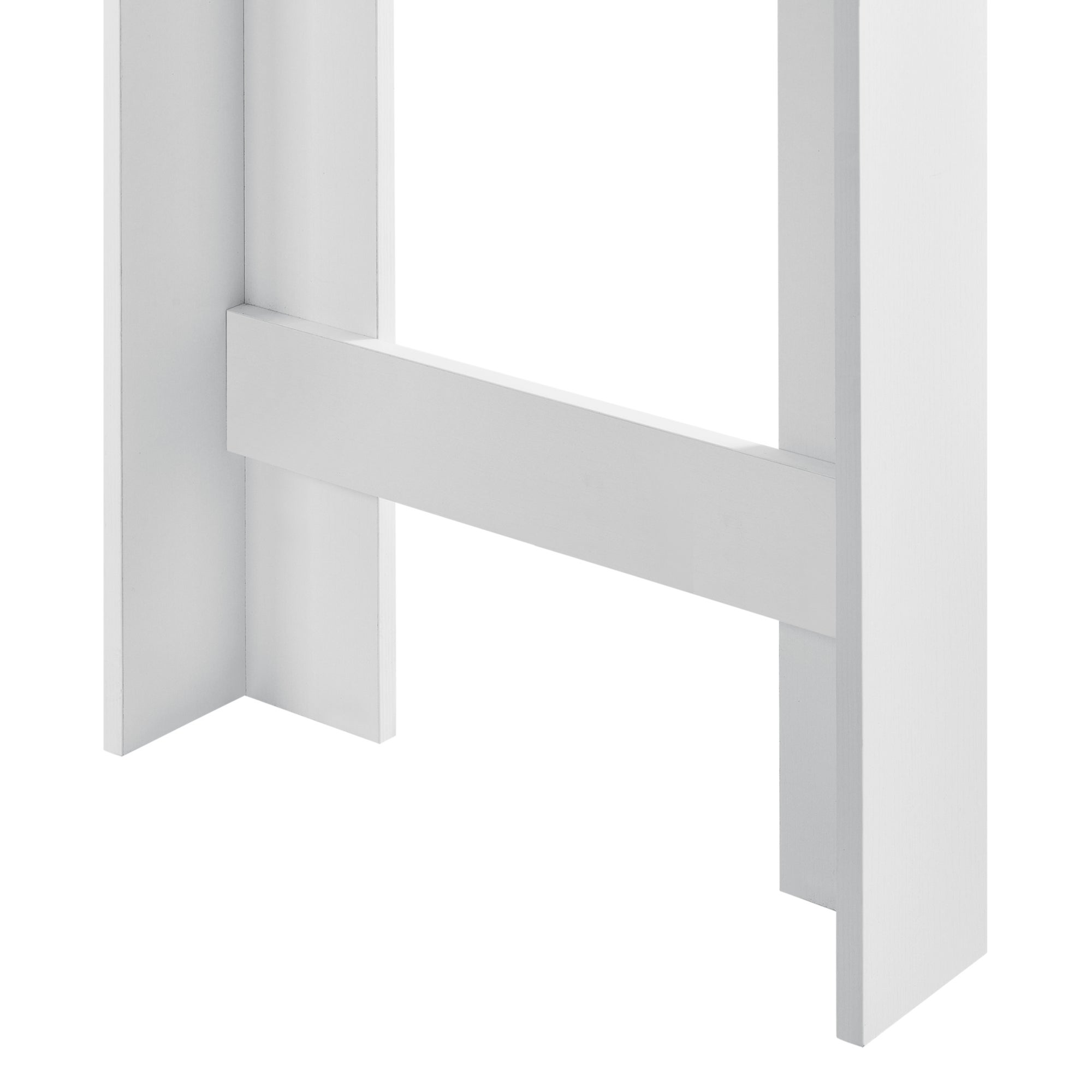 Table de Bar Kouvola 110 x 50 x 103 cm Blanc Effet Chêne [en.casa] - 5