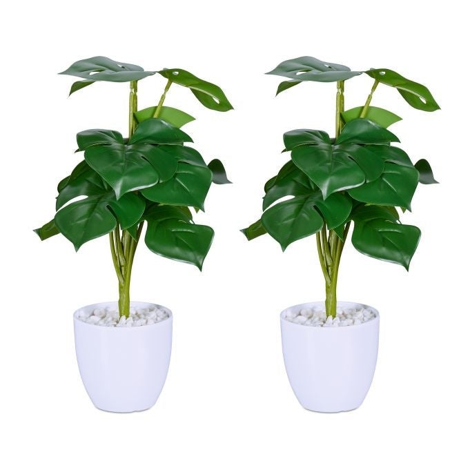 Sztuczna roślina Monstera, zestaw 2 szt.