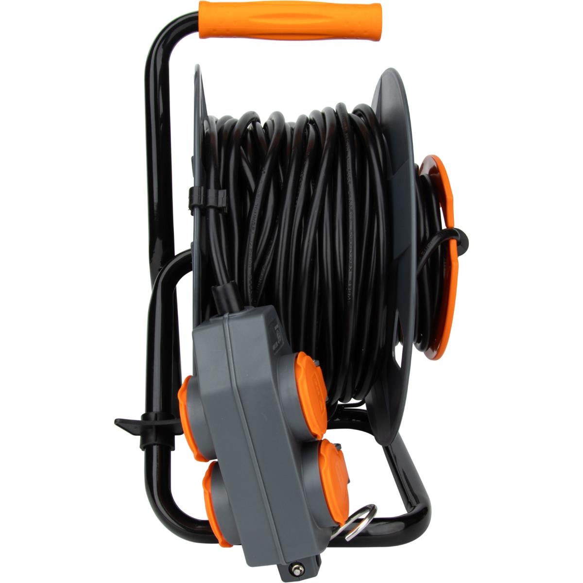 Enrouleur 4 prises déportées 30m - 2P+T 16A - Zenitech - 5