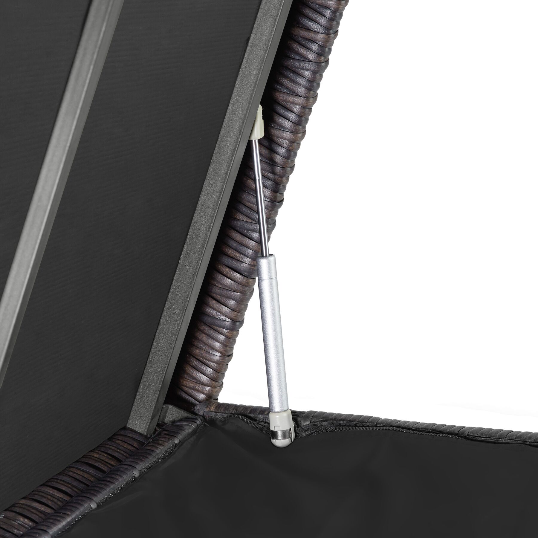 Tectake Coffre de jardin KIRUNA en rotin synthétique 120x55x61,5cm 270 L - marron - 3