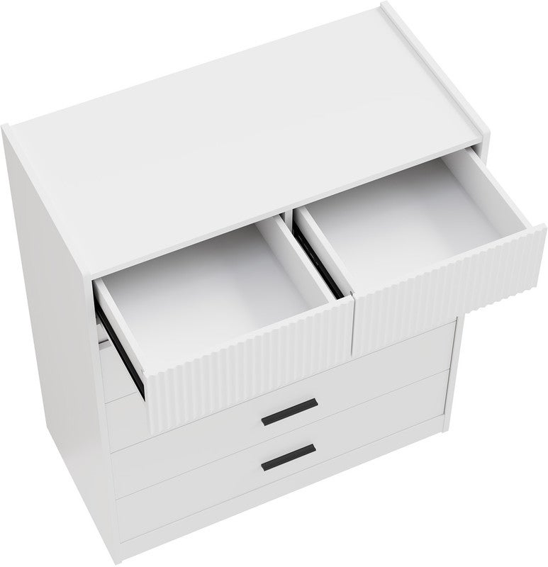 HOMAVO Commode 74 x 90 cm – Meuble de Rangement avec 6 Tiroirs Spacieux et Surface Facile à Nettoyer - 5