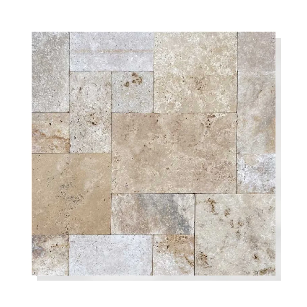 Trawertyn 3cm Classic Mix Antykowany 40,6x61x3 cm