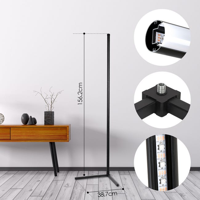 Lampada Da Terra LED Con APP E Telecomando - 16 Milioni Di Colori E Sincronizzazione Musicale | Per Casa - Foto 10