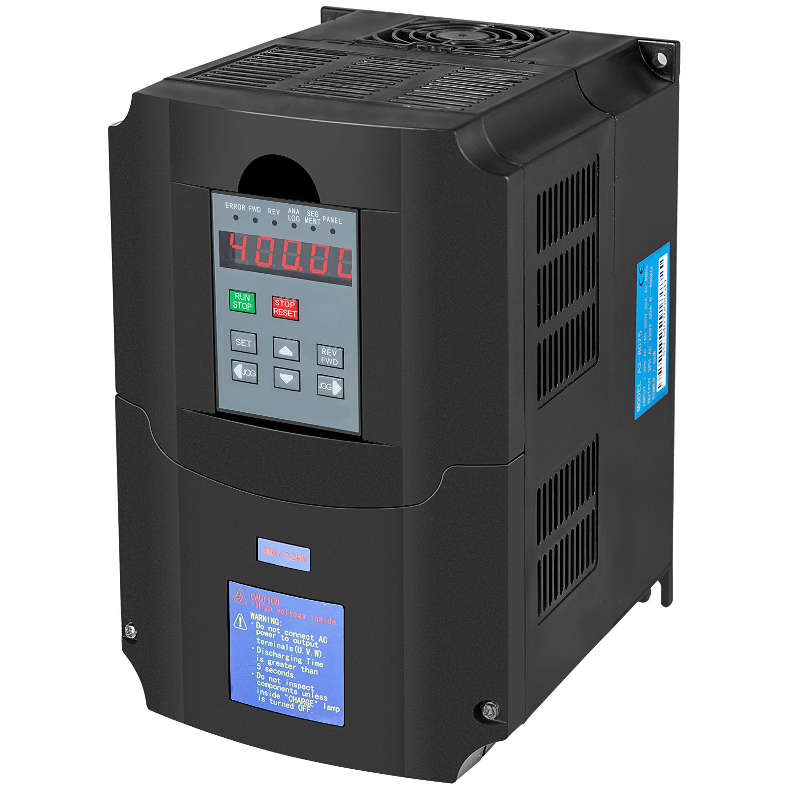 Inverter Di Frequenza VFD 2.2kW 220V - Ingresso Monofase 220V, Uscita Trifase 220V, Regolatore Velocità Motore