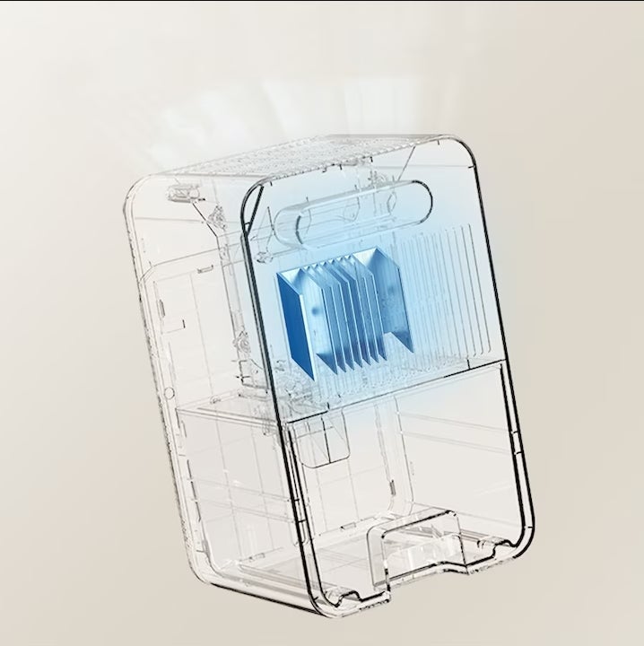 Deshumidificador, absorción de humedad y secado, recordatorio de tanque lleno, luz nocturna, temporizador, funcionamiento silencioso, blanco - 6
