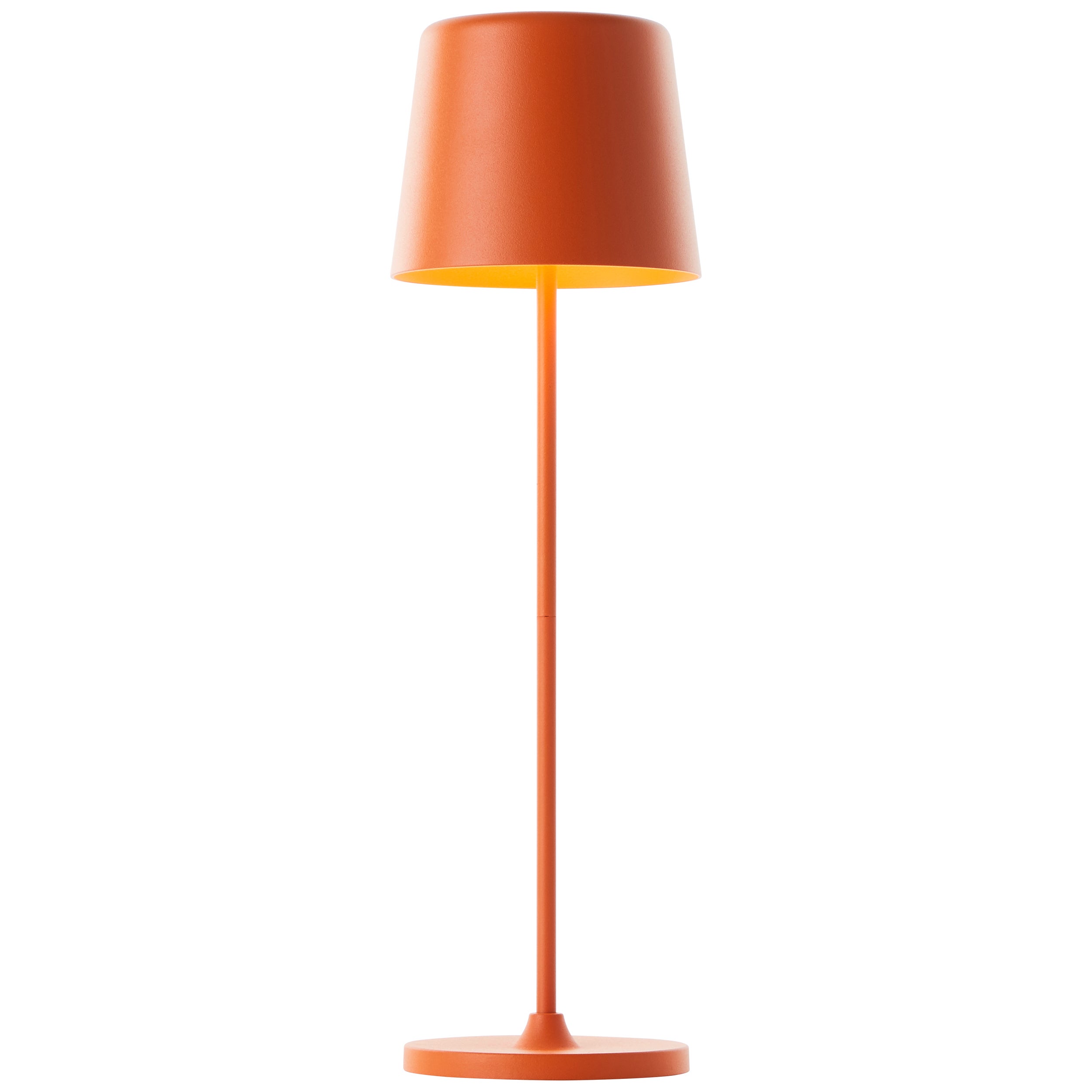 Lampka stołowa Brilliant Kaami LED ładowalna pomarańczowa matowa ściemniana IP44