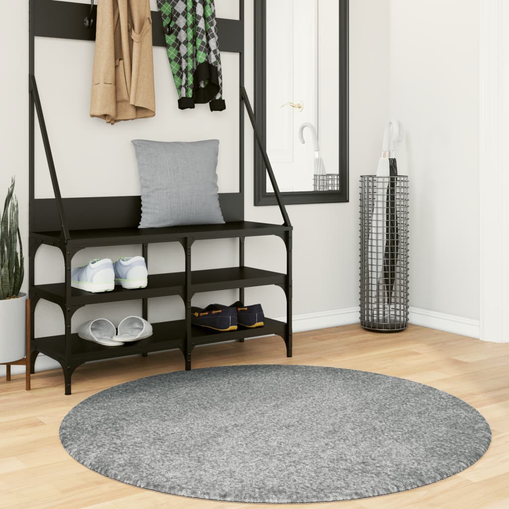 Dywan z długim włosiem PAMPLONA, zielony, Ø 120 cm vidaXL