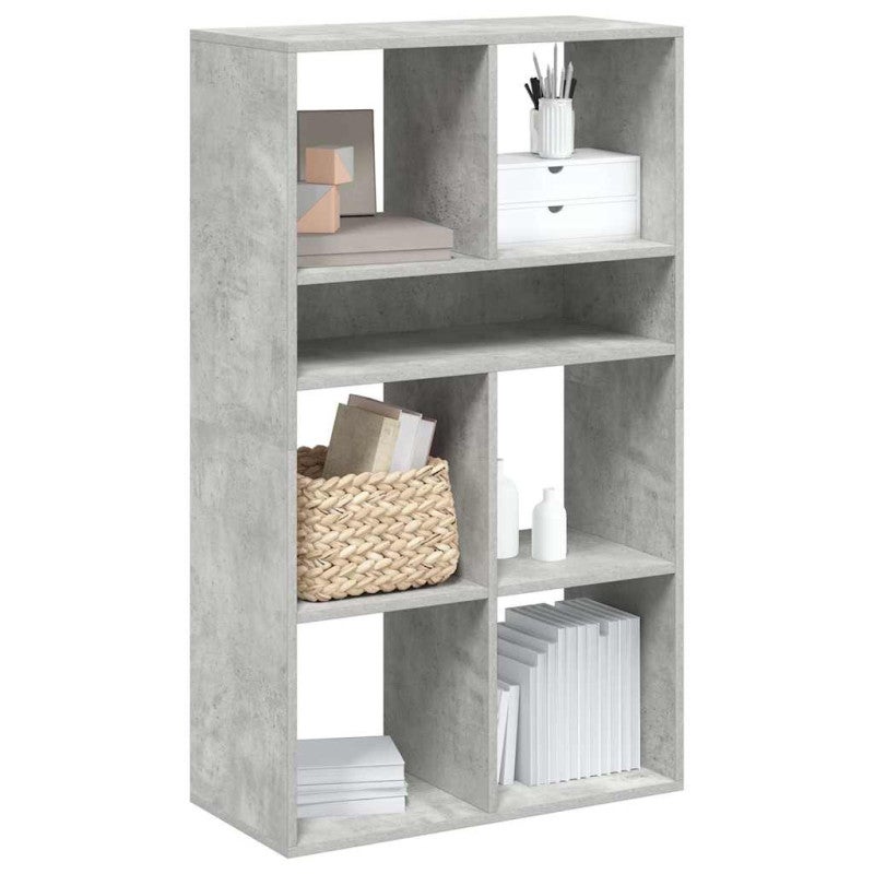 Regał, betonowy szary,66x31x112 cm, materiał drewnopochodny vidaXL