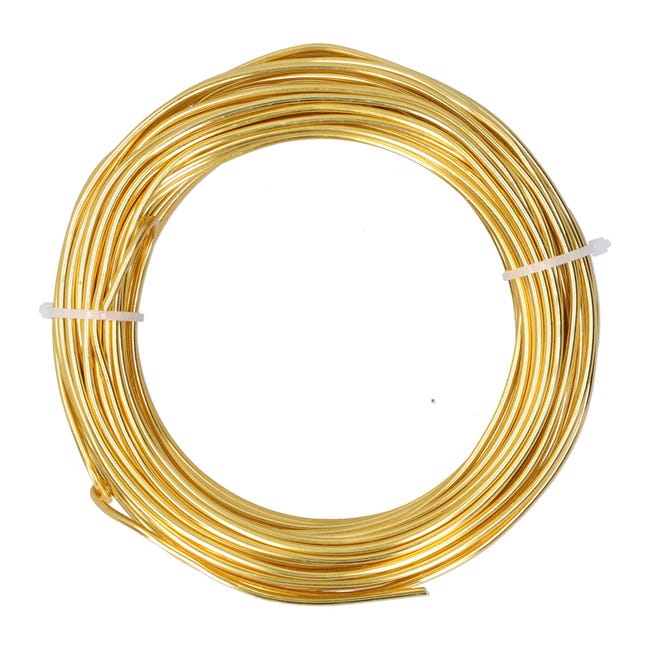 6 Fili Di Alluminio Colorato Per Gioielli Fai Da Te | Diametro 2 Mm, Lunghezza 5 Metri Ciascuno | Oro, Blu, Verde, Rosso, Argento, Nero
