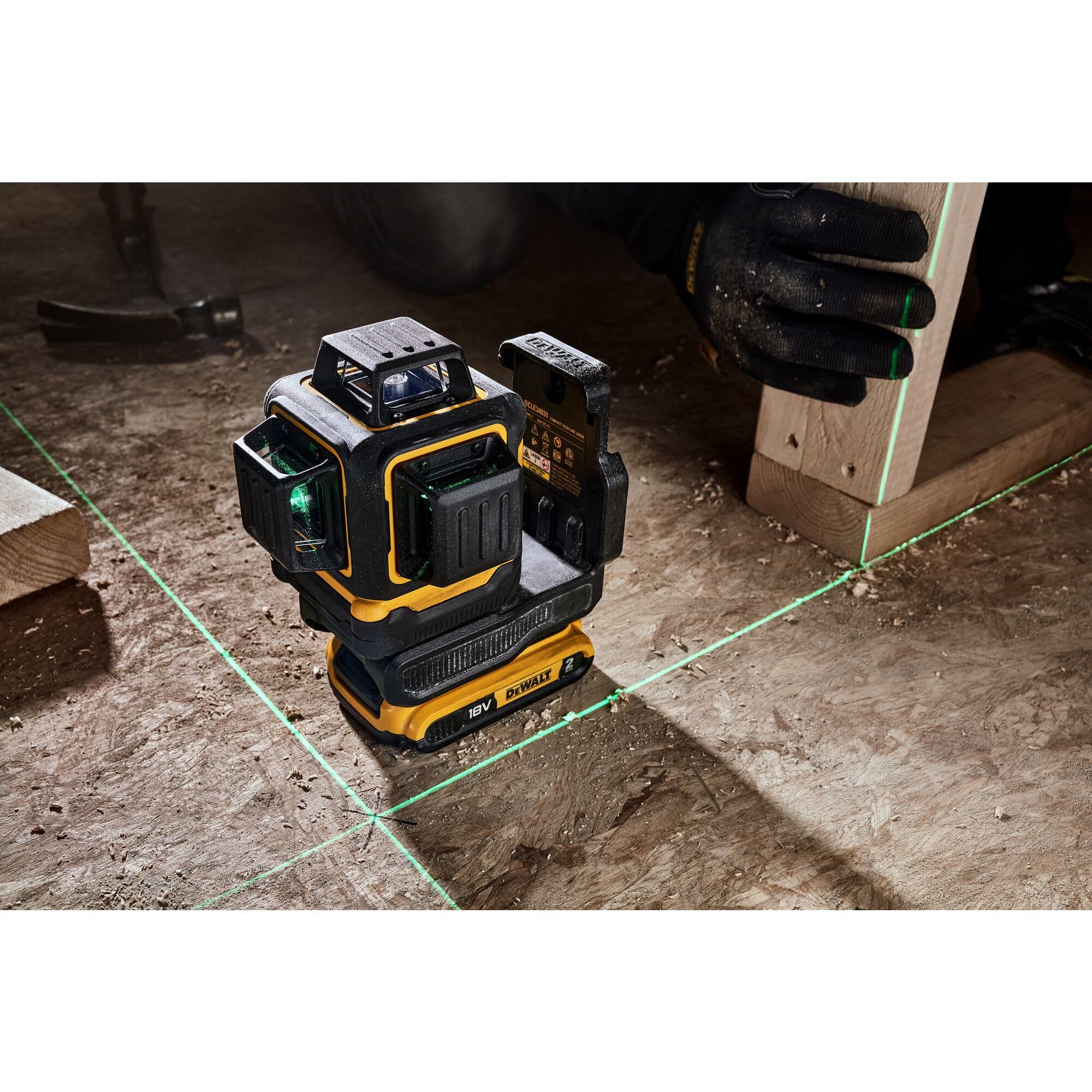 DEWALT Laser Multilinea Verde 3x360° 18V 2Ah - DCLE34031D1-QW - 9