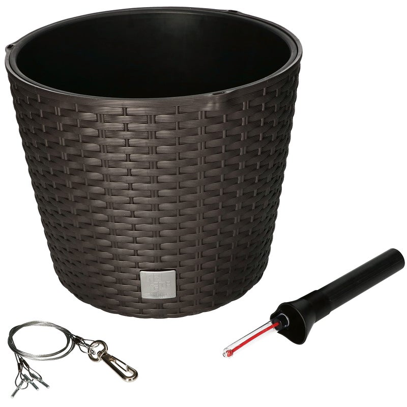 Doniczka donica wisząca rattan system nawadniania - KOTARBAU