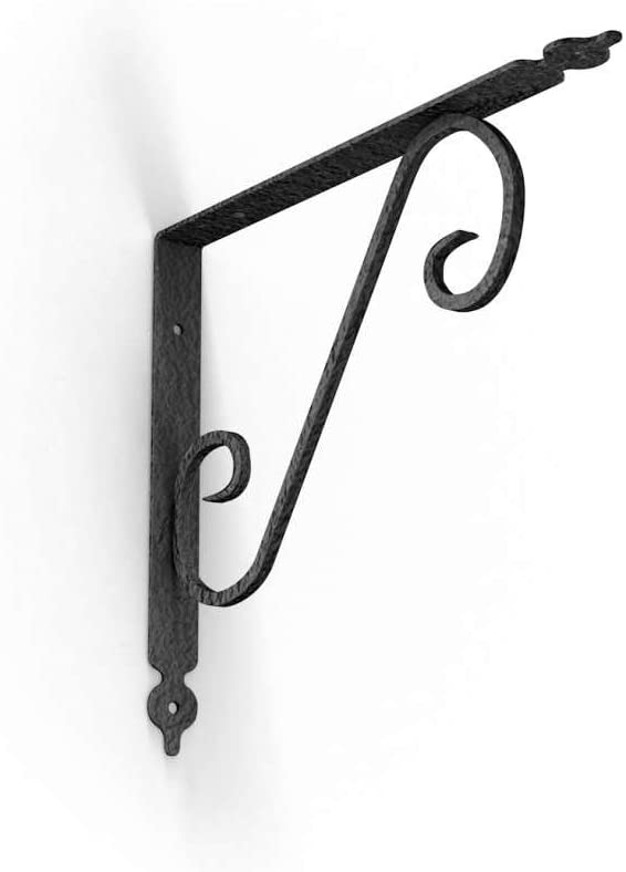 Reggimensola martellata 'toscania' cm 33 x 28 nero mart. - port.50 kg