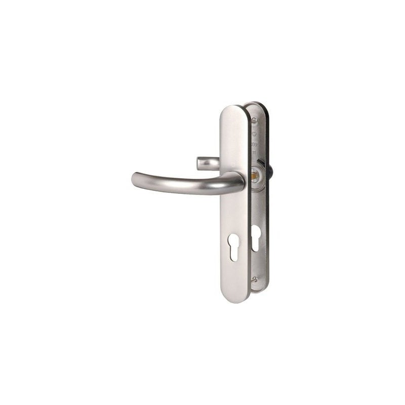 Ensemble P. Modèle " TOKYO " Béquille Plaque Alu. Anod. Argent Condamnation