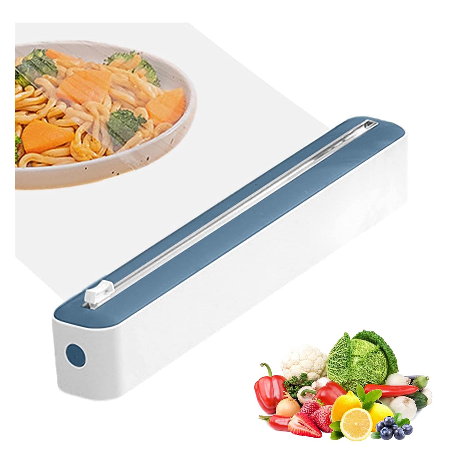 Tagliapellicola Magnetico E Adesivo – Doppia Lama In Acciaio Inox, Per Rotoli Fino A 31 Cm, Installazione Senza Fori, Uso A Una Mano