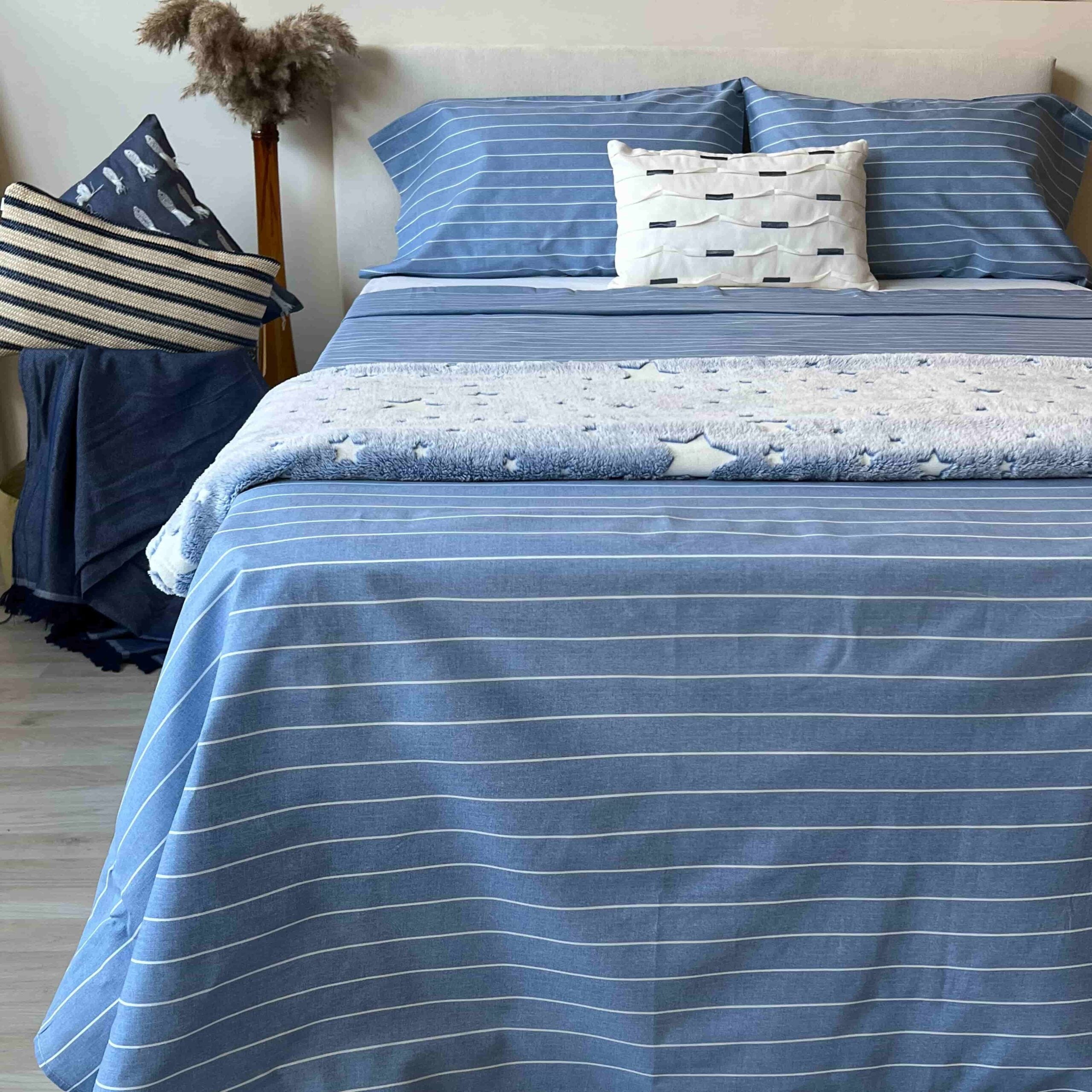 Set Biancheria Letto Bambini 4 Pezzi 120x90 Cm – Motivo 20 – Copripiumino, Cuscino E Federa In Cotone E Microfibra