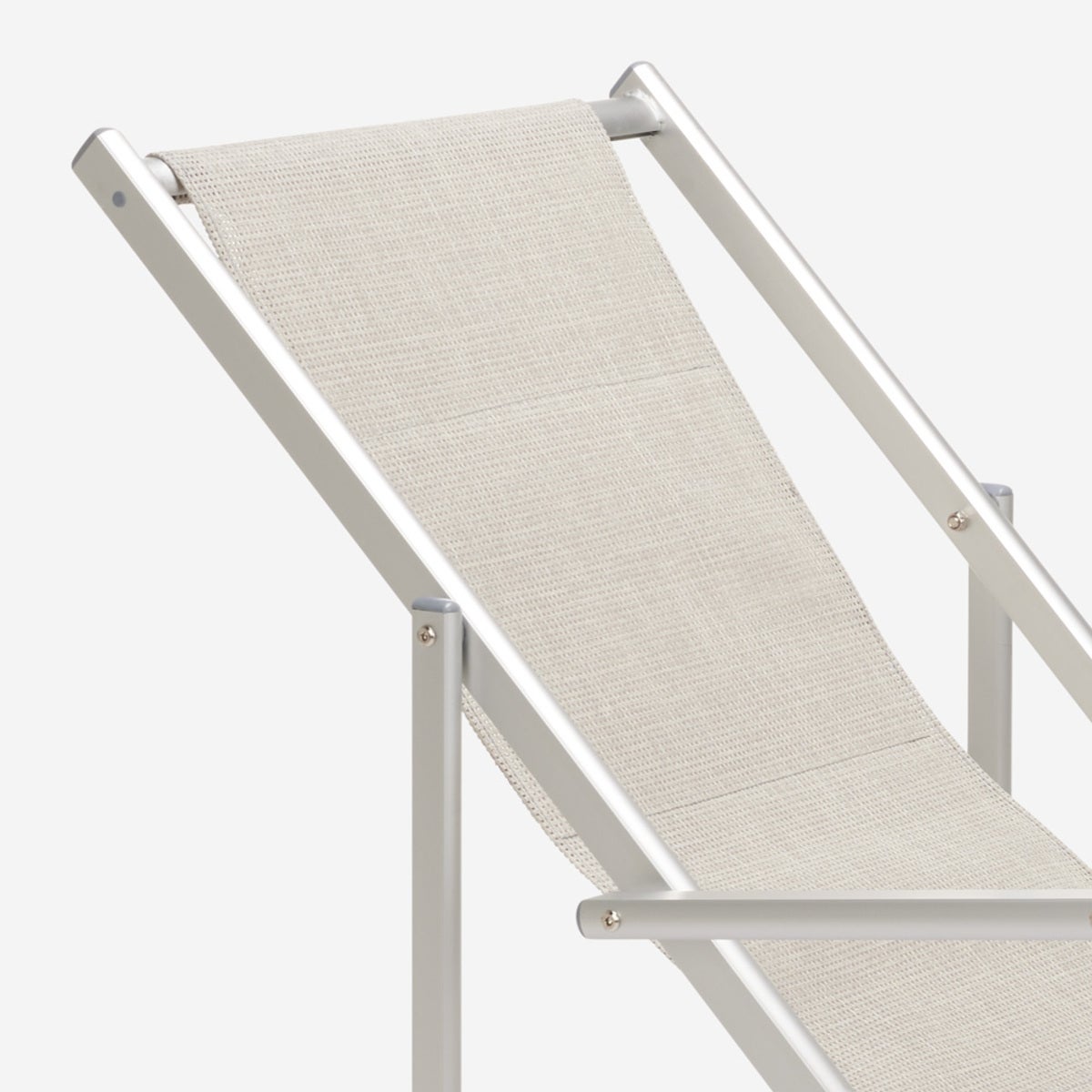 4 chaises de plage pliantes mer accoudoirs aluminium Riccione Gold Lux Stock - 5
