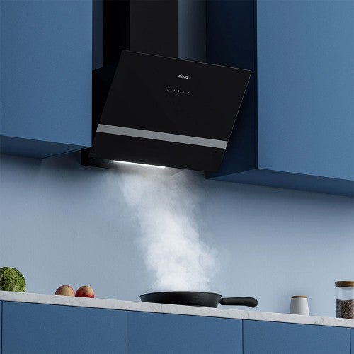 Hotte Inclinée 650m³/h Classe A Eclairage LED Noir CBCB6736H-OW - 4