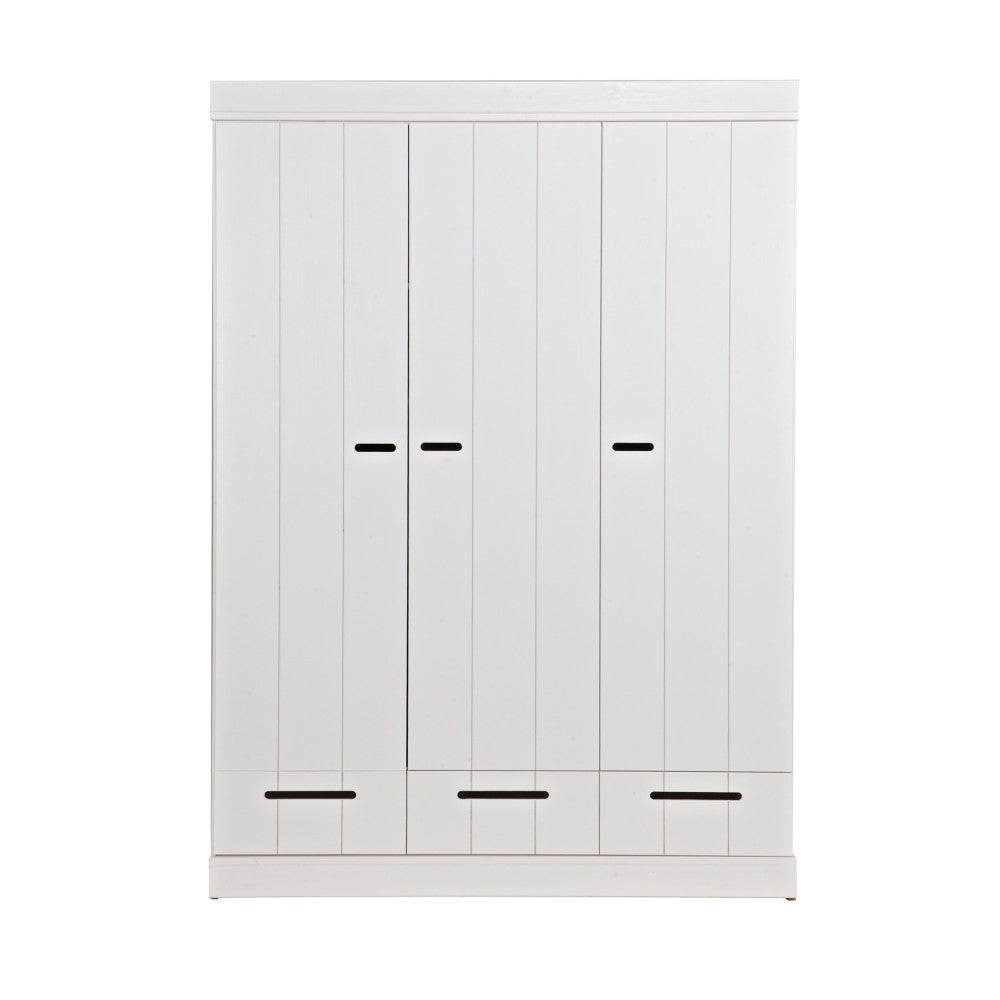 Armoire vestiaire 3 portes / 3 tiroirs Blanc Leroy Merlin