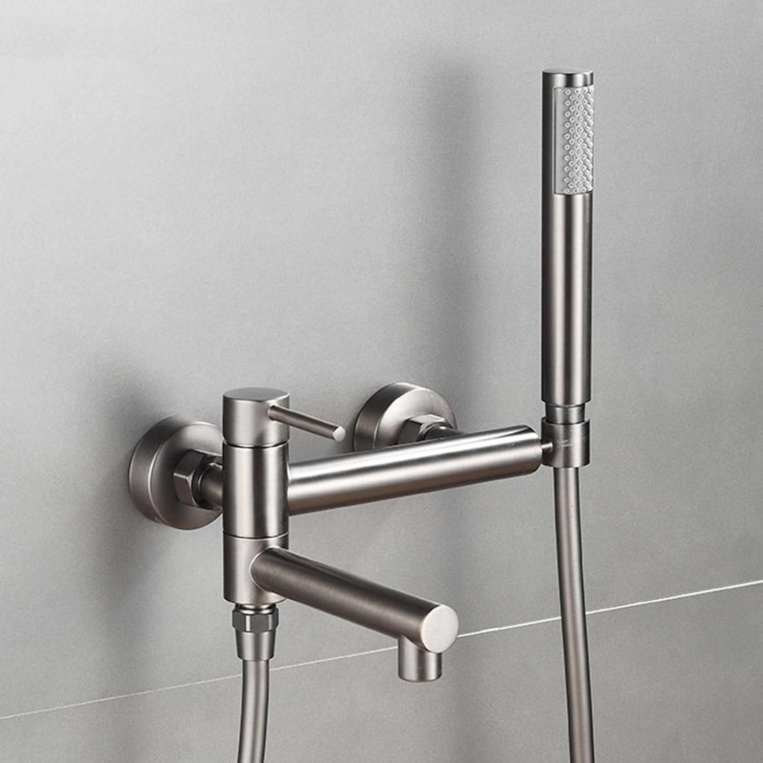 Wiserset Ensemble De Robinet De Douche De 20,3 Cm Avec Pommeau De Douche En Acier Inoxydable - Valve Brute En Laiton Chromé Poli