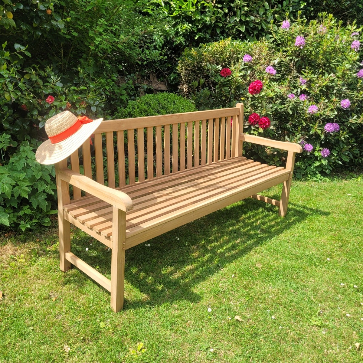 Banc en teck massif Londres 180 cm - 7