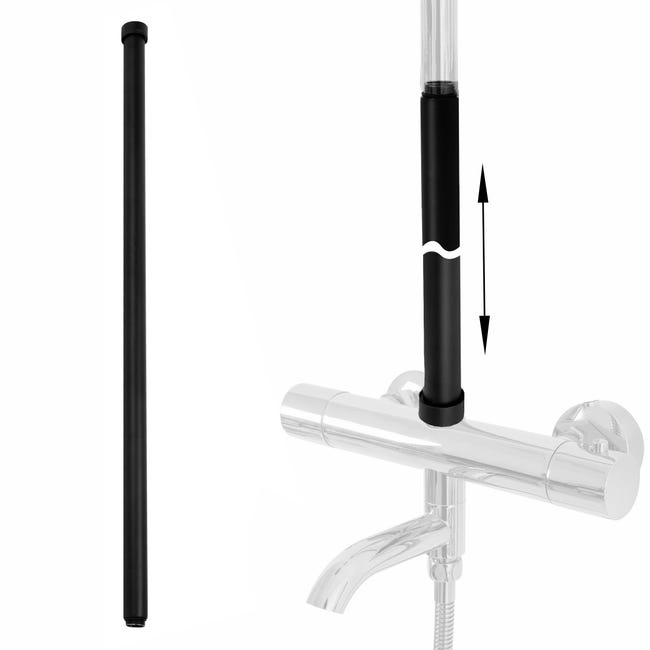 Rallonge Pour Kit De Bain-Douche Rea 60cm Black - 2,2x2,2x61,5cm ...