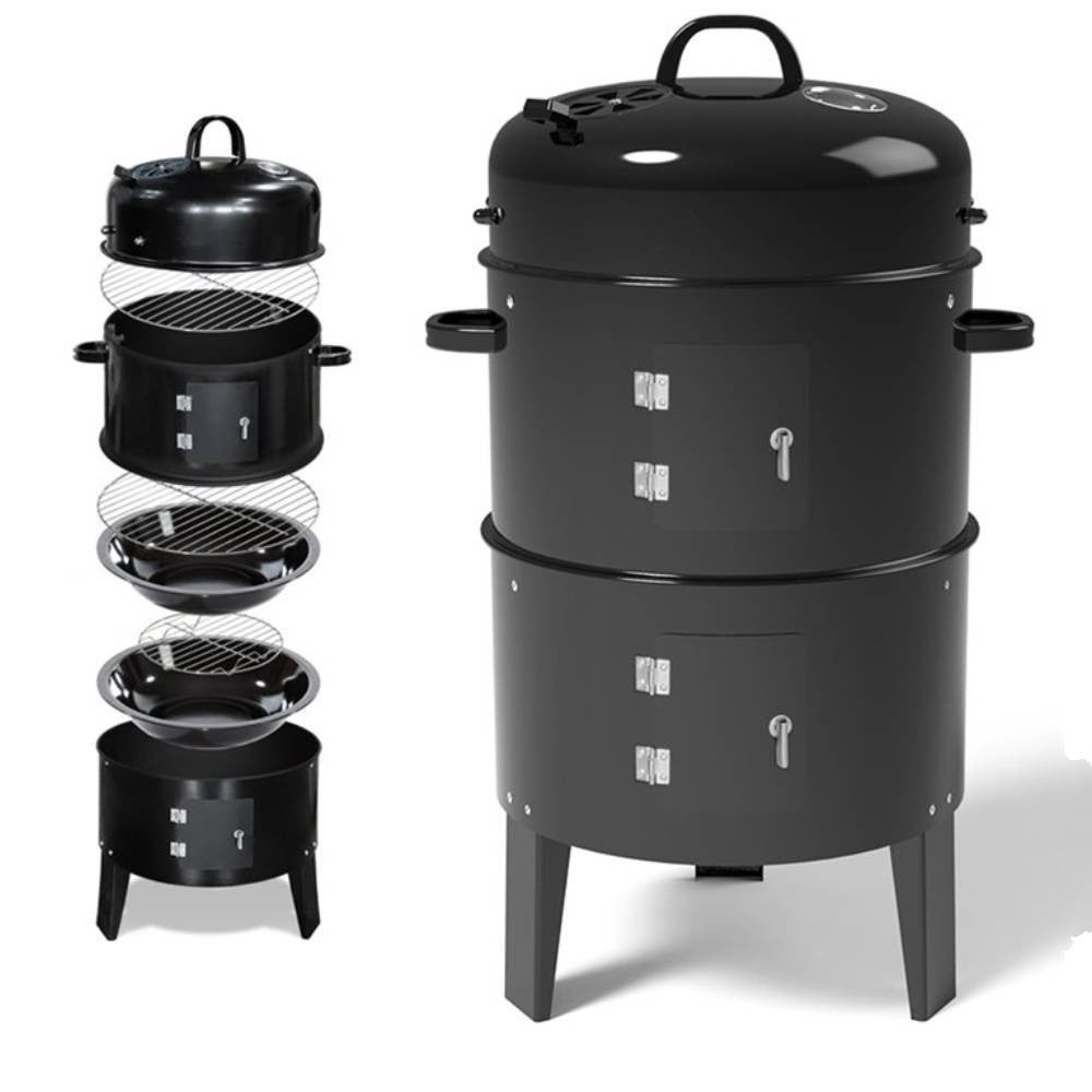 Barbecue au charbon en Acier Ø 37 cm Noir - 2
