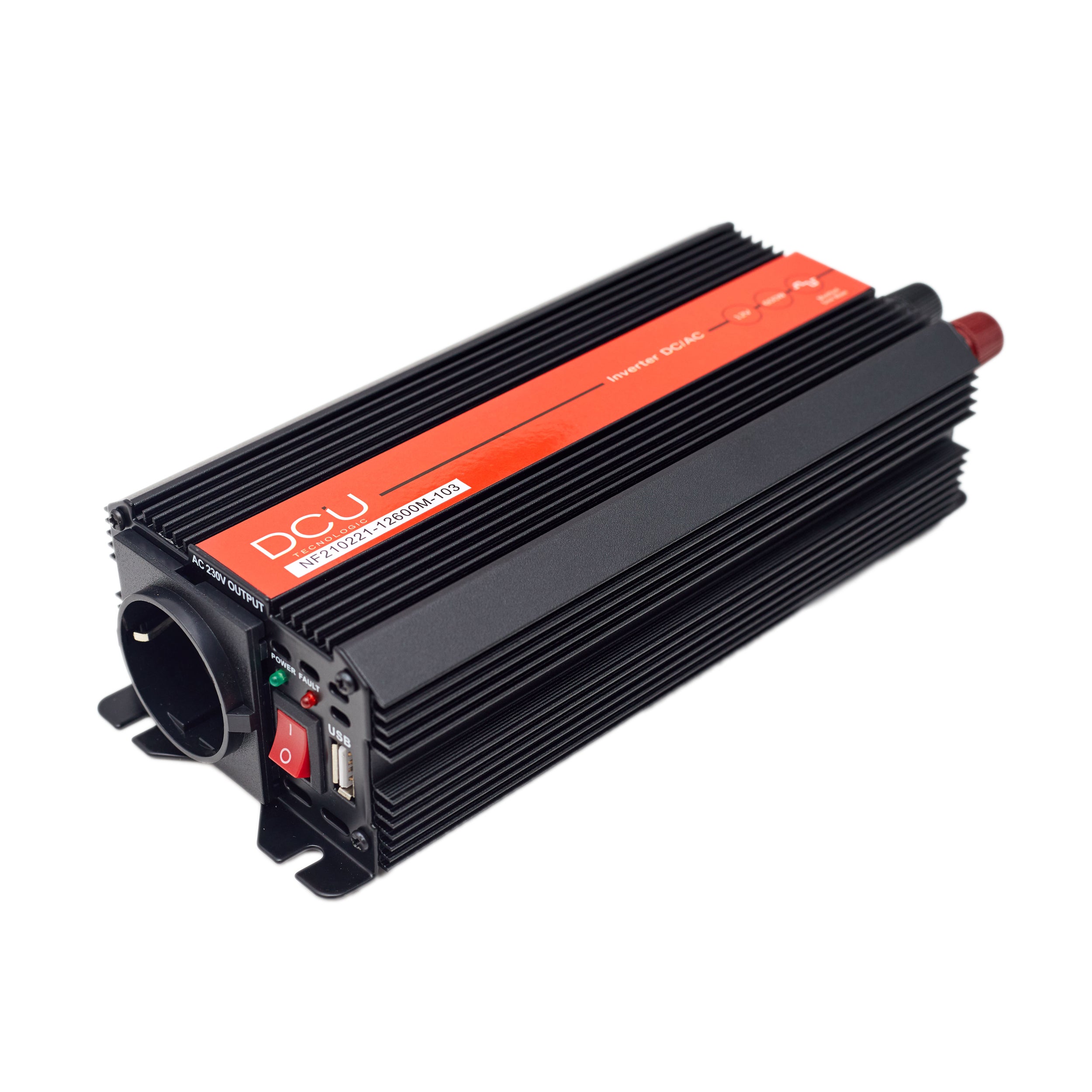 Inversor dcu tecnologic 24vcc/230vca 600w usb senoidal modificada