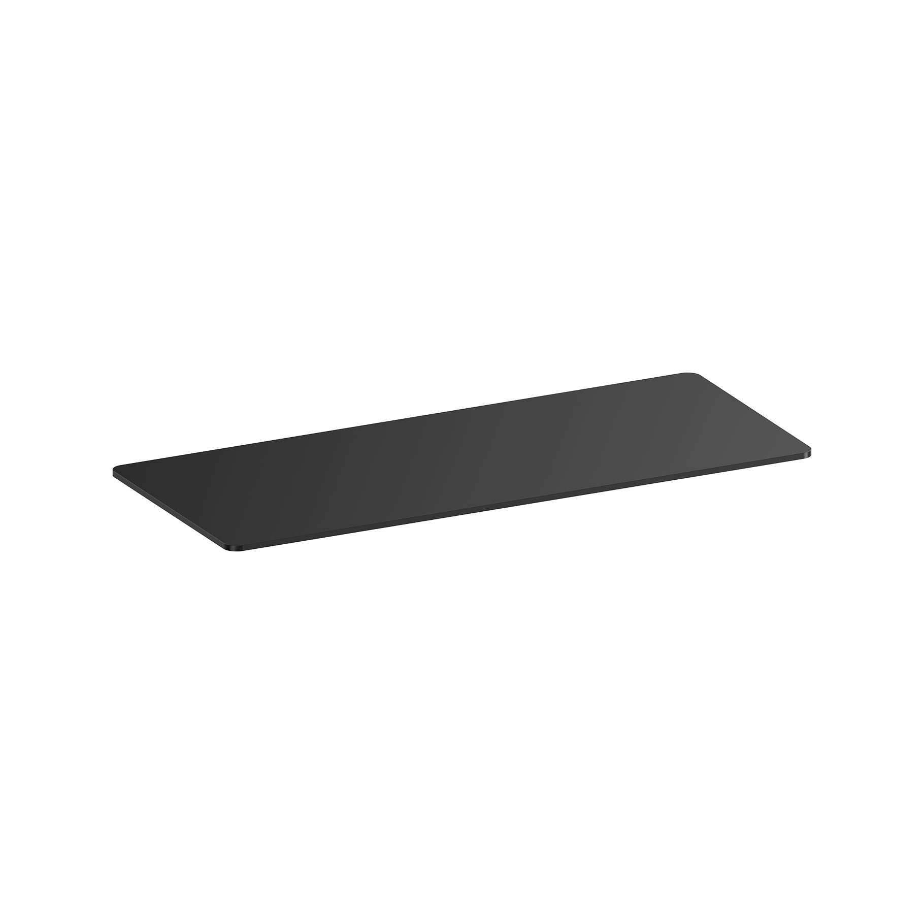 Kimex International Tablero Para Escritorio Con Bordes Redondeados 180 X 75 Cm, Negro , Leroy Merlin