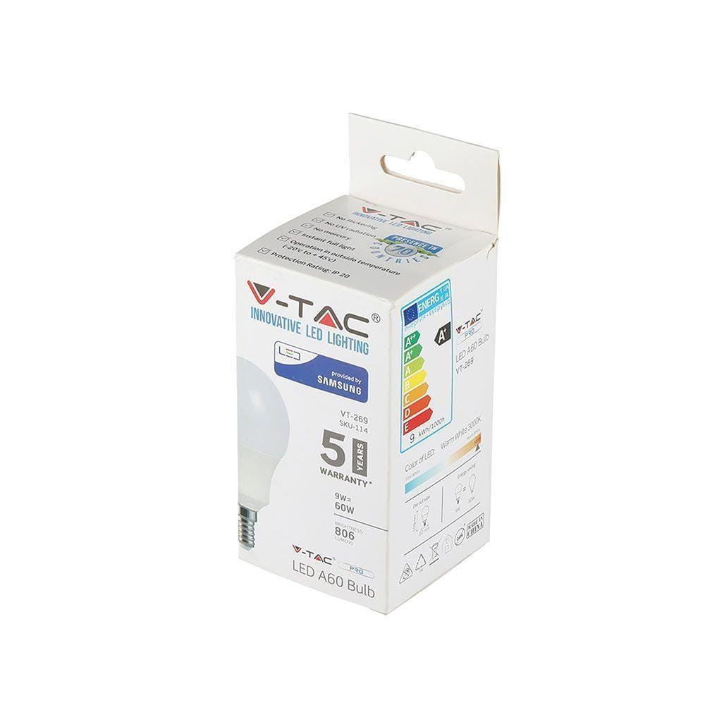 Lampadina LED SAMSUNG Chip 9W E14 A60 6400K - 6
